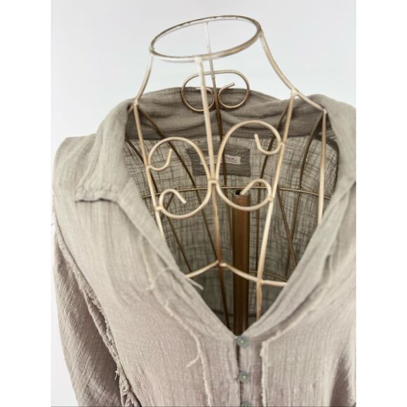 We the Free Gauzy Summer Daydream Oversized Button Down Womens Size Small - Picture 8 of 12